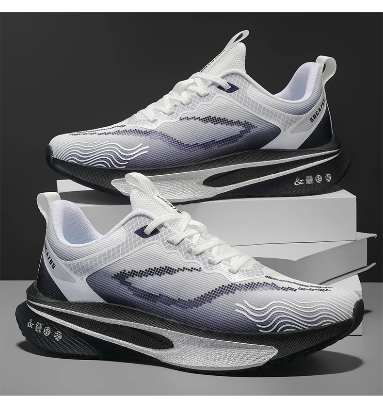 Running Shoes Carbon Board Speciality Marathon Men Sports Breathable Lightweight Women’s Comfortable Athletic Nonskid Sneakers