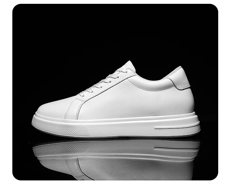 New Men’s Sneakers Elevator Shoes Heightening Height Increase Insole 6-10CM High Heels Shoes Leather Sport Shoes Men Shoes