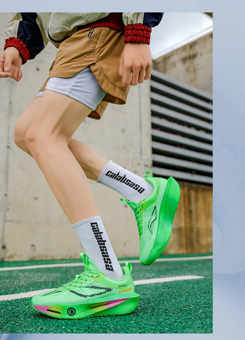 Running Shoes Carbon Board Speciality Marathon Men Sports Breathable Lightweight Women’s Comfortable Athletic Nonskid Sneakers