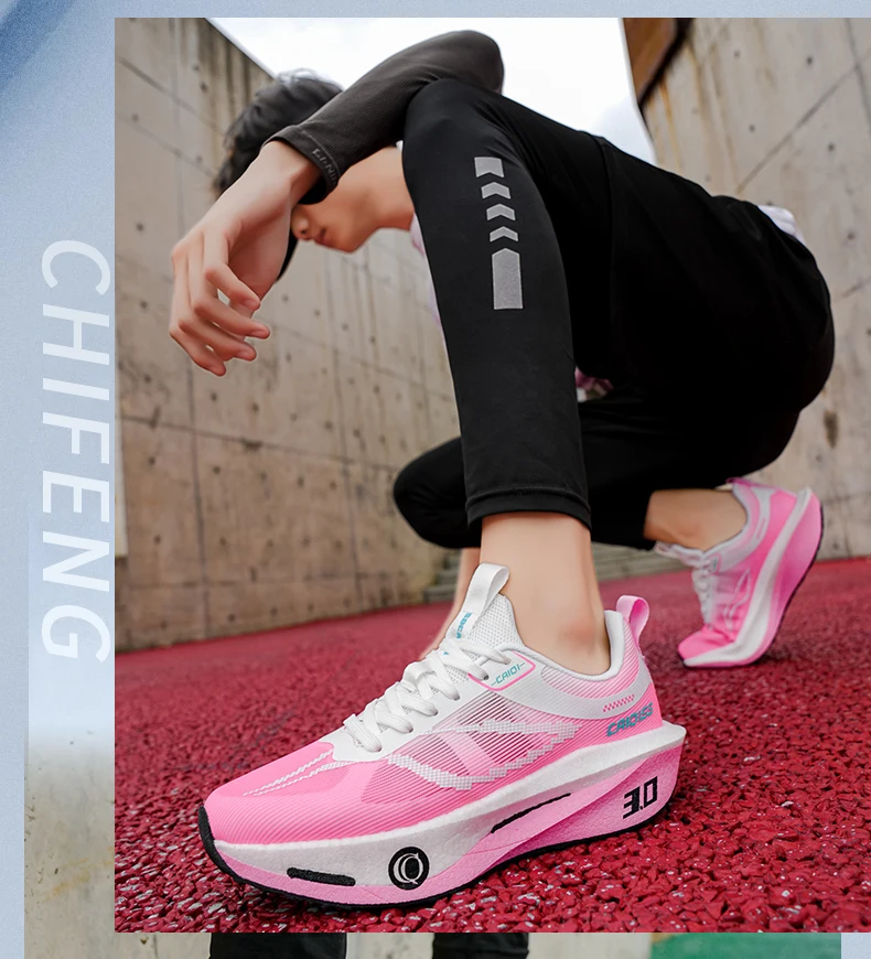 Running Shoes Carbon Board Speciality Marathon Men Sports Breathable Lightweight Women’s Comfortable Athletic Nonskid Sneakers
