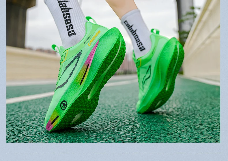 Running Shoes Carbon Board Speciality Marathon Men Sports Breathable Lightweight Women’s Comfortable Athletic Nonskid Sneakers
