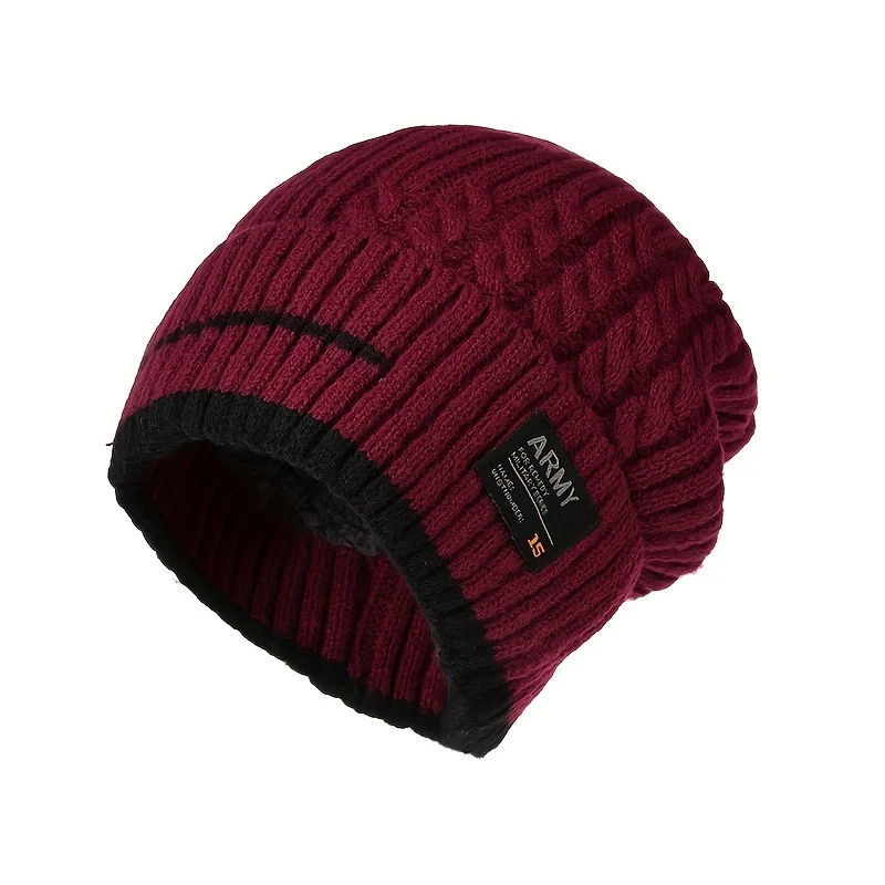 Unisex Winter Beanie Hat for Men Knitted Hat Cycling Caps Beanie Women Thick Bonnet Hats Skullies Warm Sports Hats