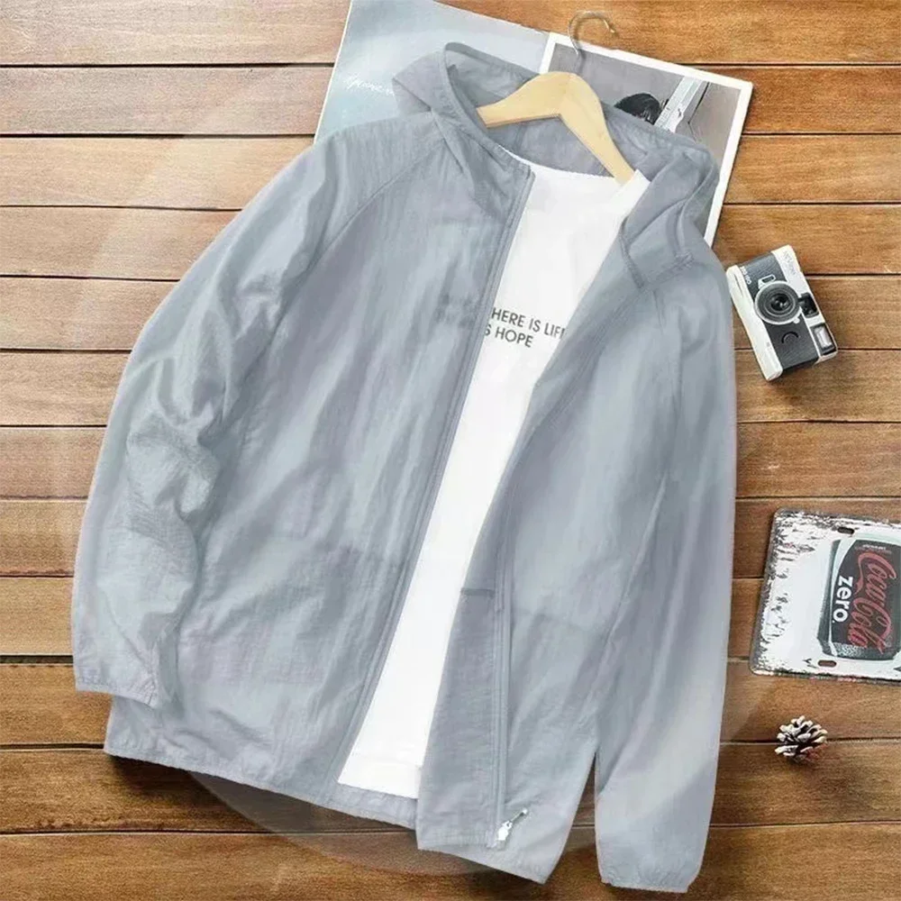 2025 Summer Men New Quick Dry Breathable Sunscreen Coat Men Women Coats for Running Hiking Traveling UV Protection Thin Jackets