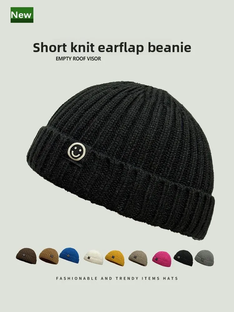 Fashion Hip Hop Beanie Knitted Hat Men Skullcap Women Winter Warm Brimless Baggy Melon Cap Cuff Docker Fisherman Beanies Hats