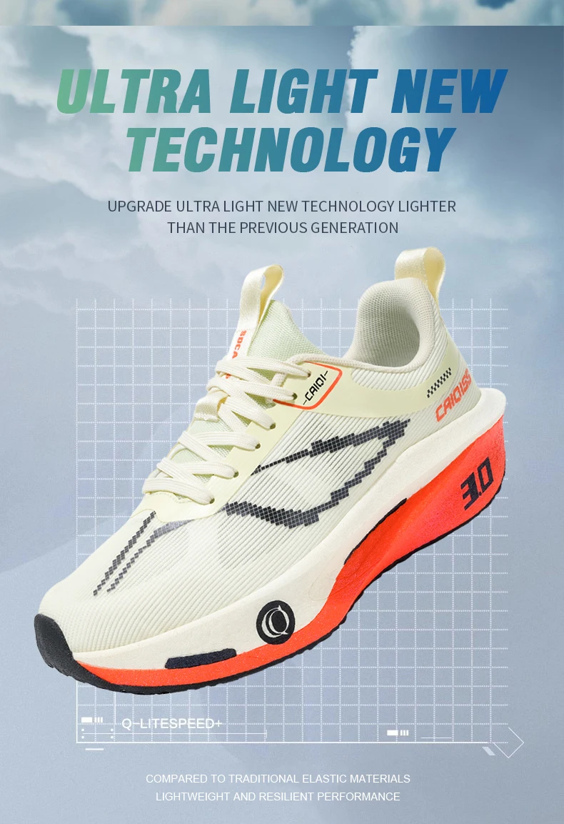 Running Shoes Carbon Board Speciality Marathon Men Sports Breathable Lightweight Women’s Comfortable Athletic Nonskid Sneakers