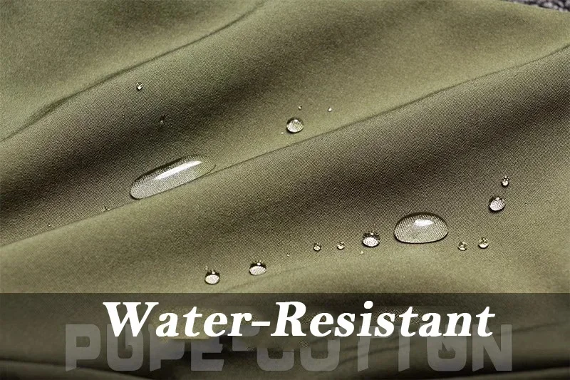 Tactical Shark Men’s Soft Shell Jacket Fleece Lined Waterproof Warm Outdoor Combat Coat with Multiple Pockets Windbreaker