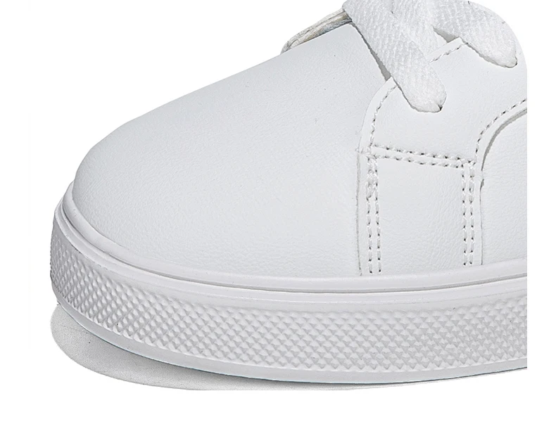 Business Casual Men’s Shoes Soft Women Shoes Comfortable Casual PU Leather Shoes for Men Autumn Solid White Men Sneakers