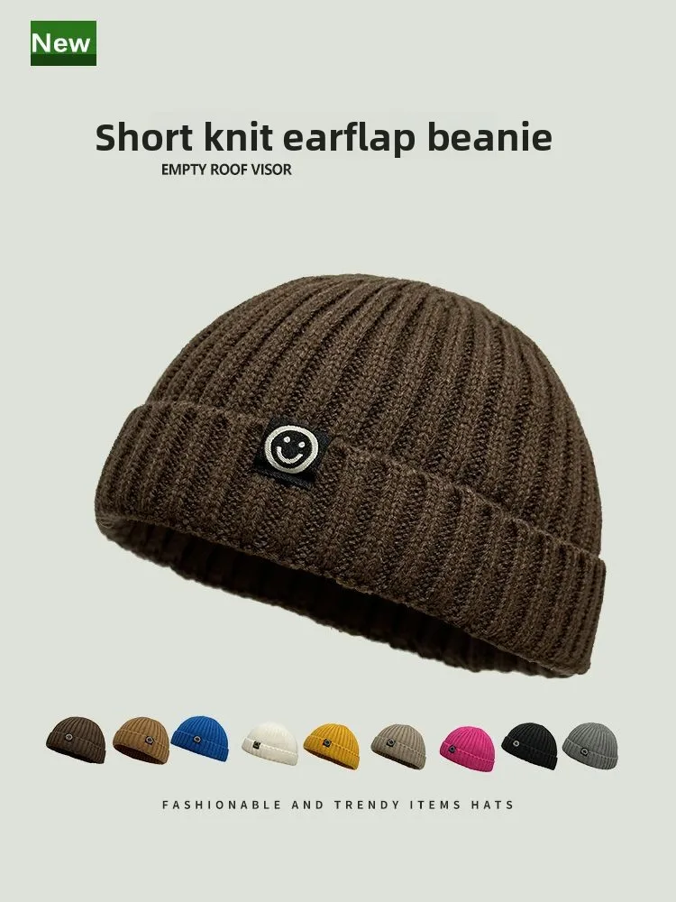 Fashion Hip Hop Beanie Knitted Hat Men Skullcap Women Winter Warm Brimless Baggy Melon Cap Cuff Docker Fisherman Beanies Hats
