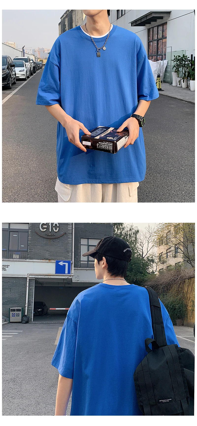 Oversized Summer Short Sleeve Men’s T Shirt New Fashion Solid Loose O-Neck T Shirts Mens Cotton Hip Hop Streetwear Top Tees 5XL