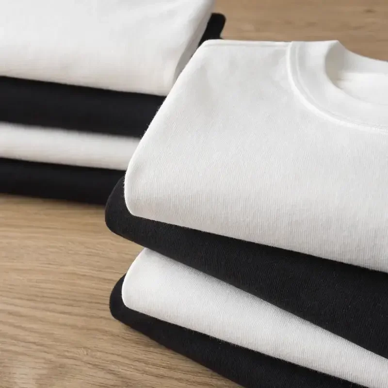 Premium Quality Organic 100% Cotton Mens Solid T-shirts Regular Cotton Men’s T-Shirt Solid Color Casual Crew Neck Unisex Summer