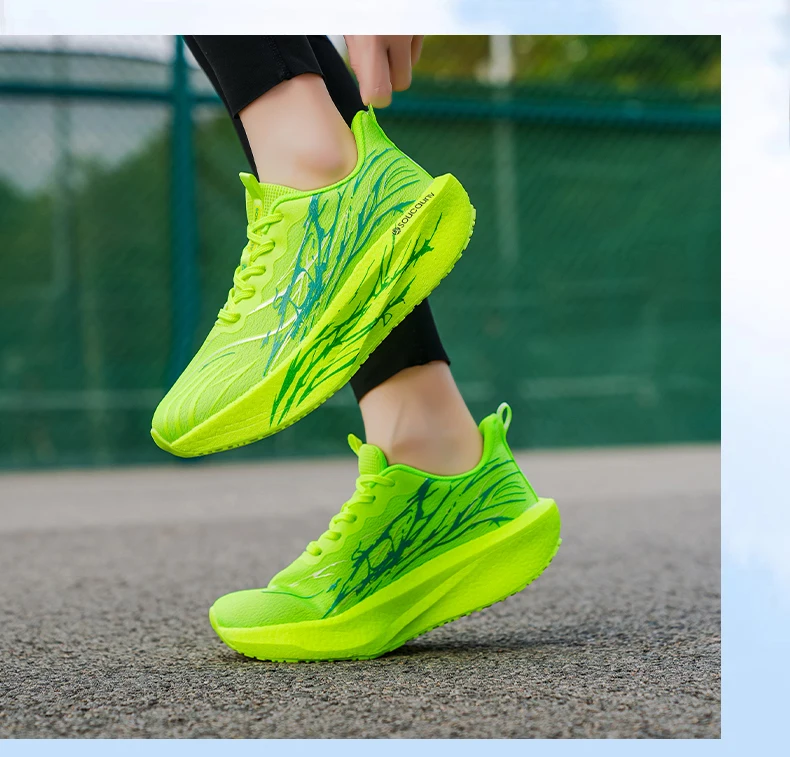 Marathon Running Shoes Men Carbon Board Speciality Sports Breathable Lightweight Women’s Comfortable Athletic Nonskid Sneakers