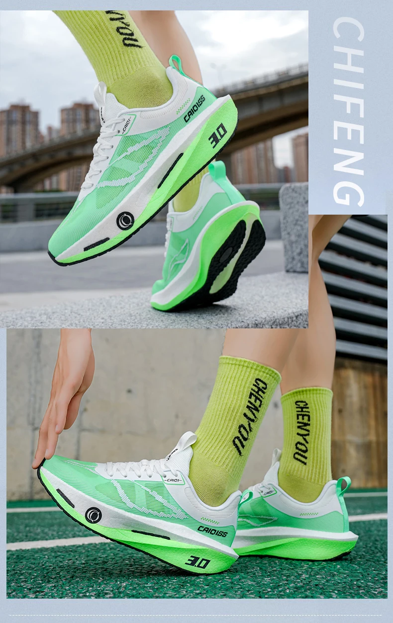 Running Shoes Carbon Board Speciality Marathon Men Sports Breathable Lightweight Women’s Comfortable Athletic Nonskid Sneakers