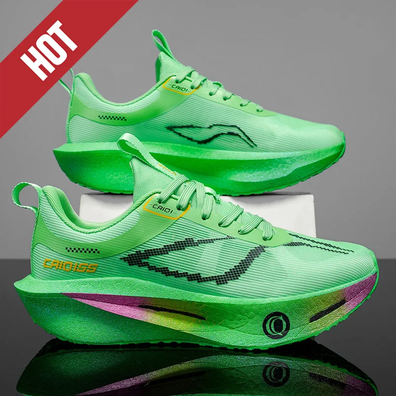 Running Shoes Carbon Board Speciality Marathon Men Sports Breathable Lightweight Women’s Comfortable Athletic Nonskid Sneakers