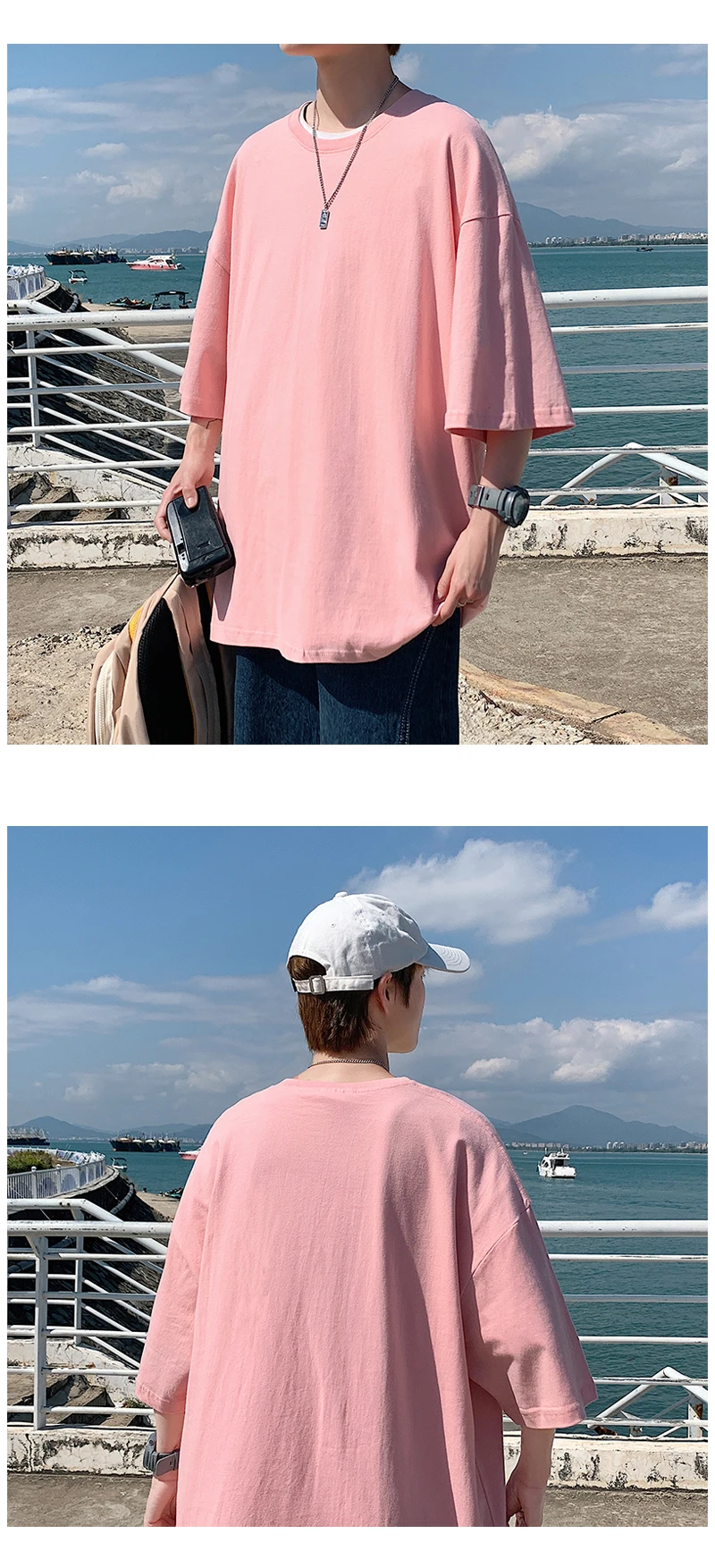 Oversized Summer Short Sleeve Men’s T Shirt New Fashion Solid Loose O-Neck T Shirts Mens Cotton Hip Hop Streetwear Top Tees 5XL