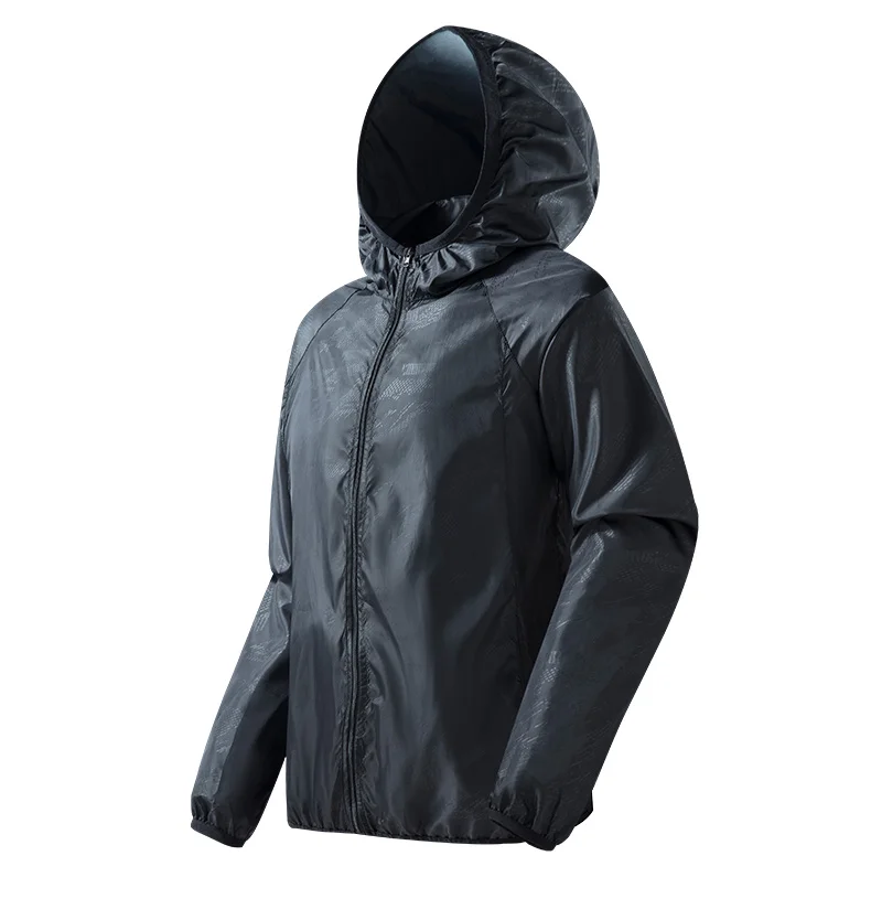 JNLN Men Women Waterproof Hiking Jacket Quick Dry Sun Protection Windbreaker Unisex Camping Climbing Outdoor Sports Rain Coat