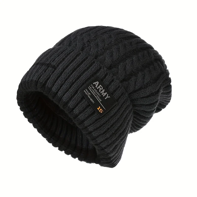 Unisex Winter Beanie Hat for Men Knitted Hat Cycling Caps Beanie Women Thick Bonnet Hats Skullies Warm Sports Hats
