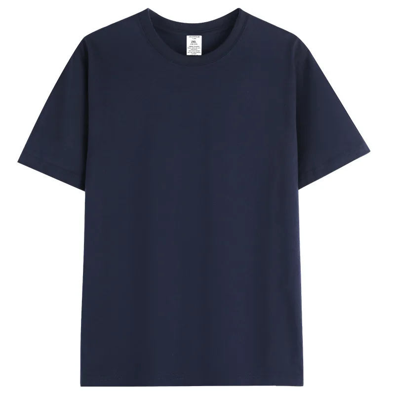 1pcs 230g Pure Cotton T-Shirt Summer Short Sleeve Tees Comfort Fashion Solid Couple’s Tops Boys Girls Casual Round Neck T Shirts
