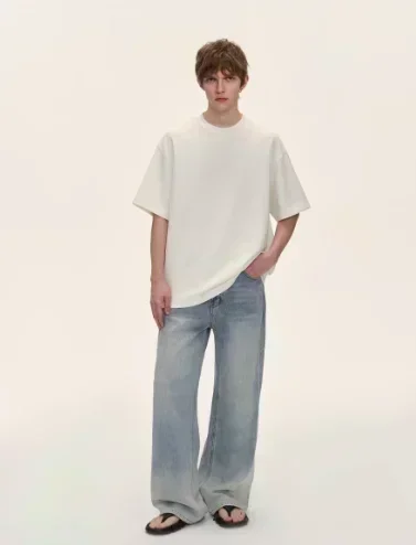 WHITE BOY OF THE YEAR T Shirts Cotton Print T-shirt Retro Casual Streetwear Vintage Tee Fashion Loose Cotton Unisex
