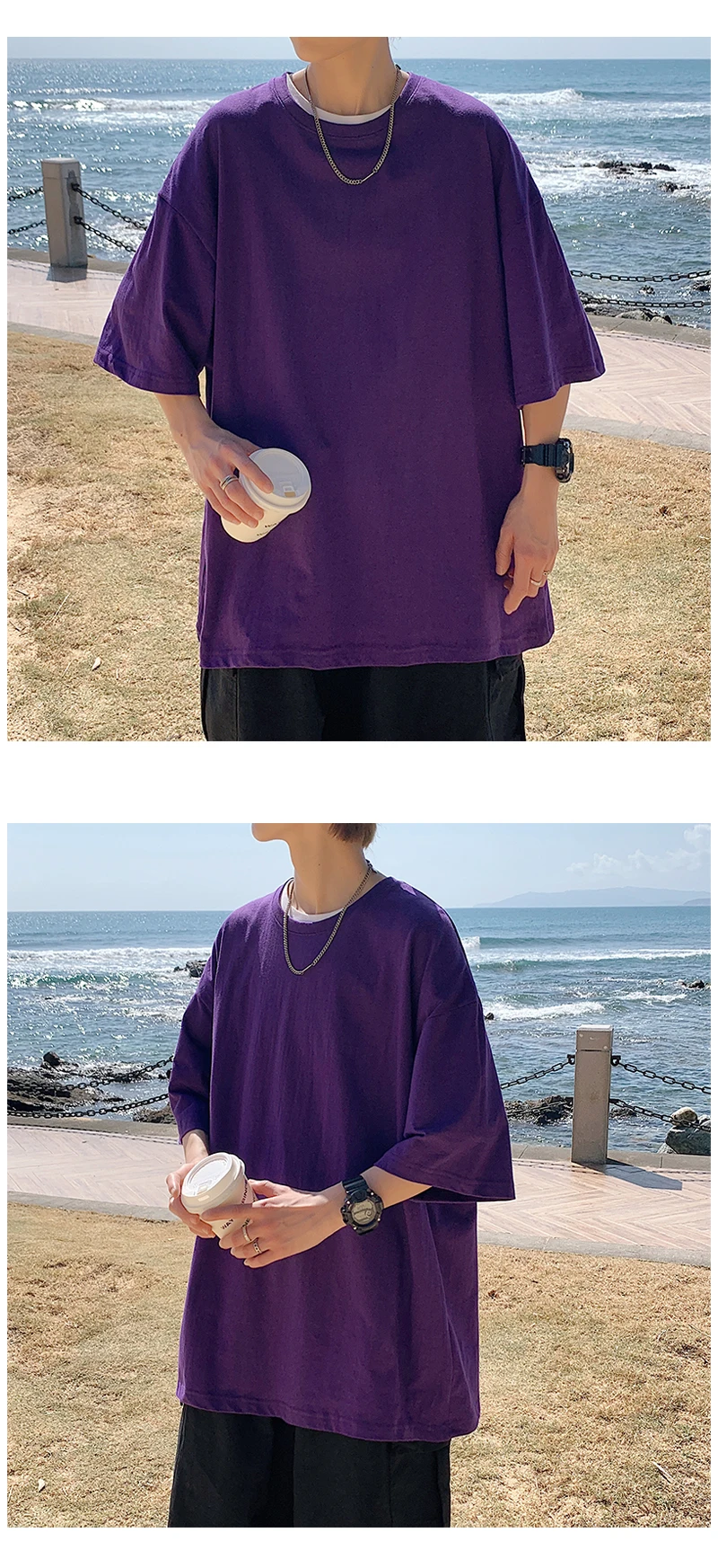 Oversized Summer Short Sleeve Men’s T Shirt New Fashion Solid Loose O-Neck T Shirts Mens Cotton Hip Hop Streetwear Top Tees 5XL