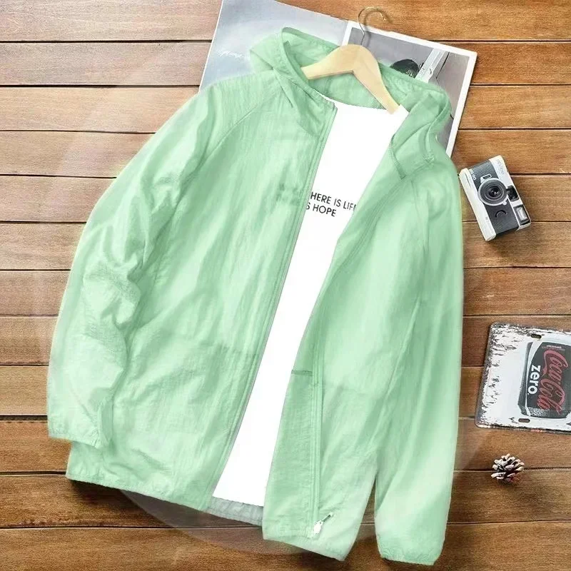 2025 Summer Men New Quick Dry Breathable Sunscreen Coat Men Women Coats for Running Hiking Traveling UV Protection Thin Jackets