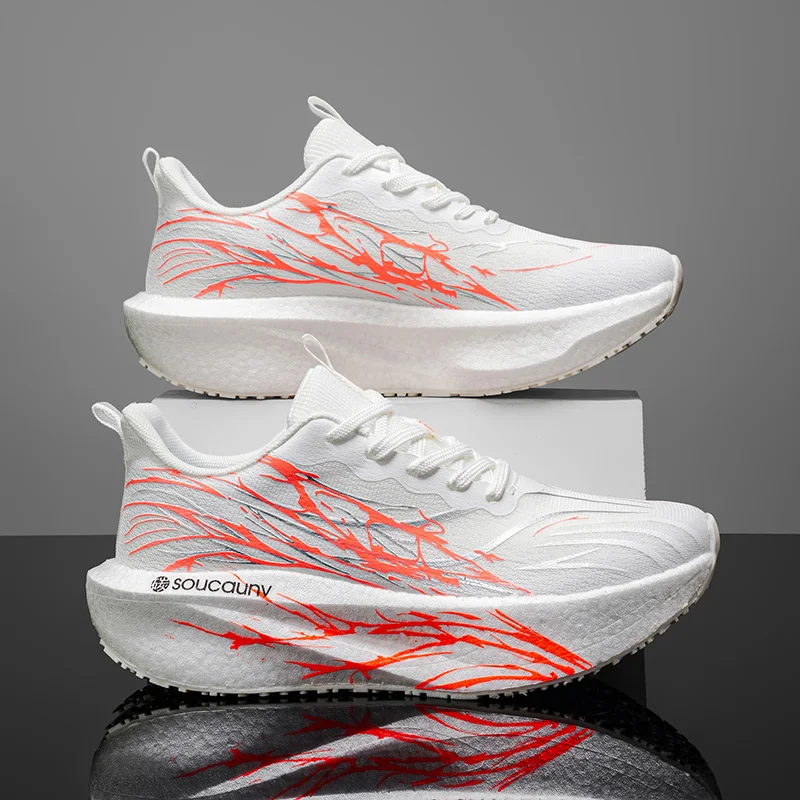 Marathon Running Shoes Men Carbon Board Speciality Sports Breathable Lightweight Women’s Comfortable Athletic Nonskid Sneakers