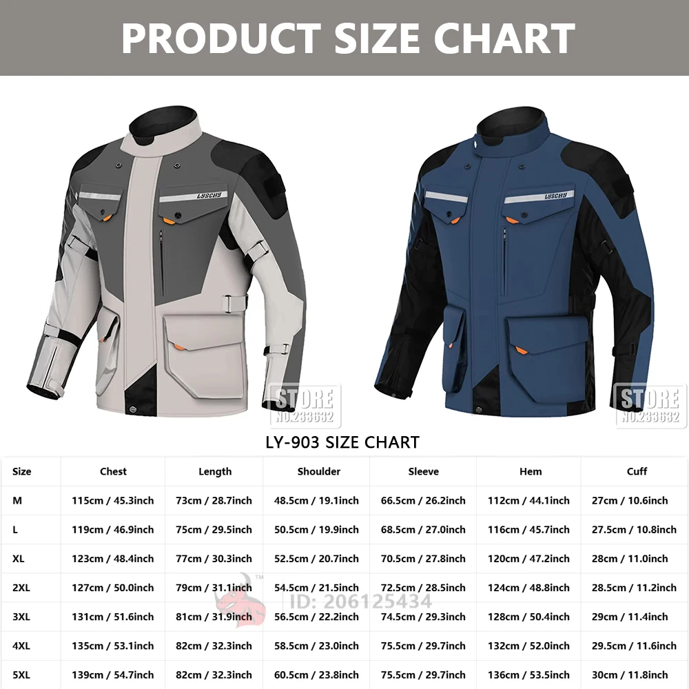 Motorcycle Jacket Off-Road Race Cycling Jerseys Winter Warm Coat Motorcycle Outdoor Travel Sports Jacket Cycling Equipment
