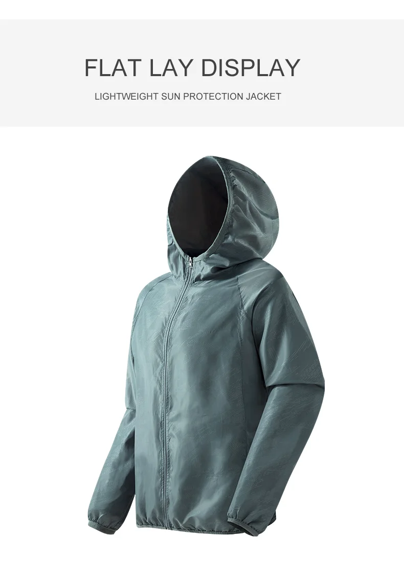 JNLN Men Women Waterproof Hiking Jacket Quick Dry Sun Protection Windbreaker Unisex Camping Climbing Outdoor Sports Rain Coat