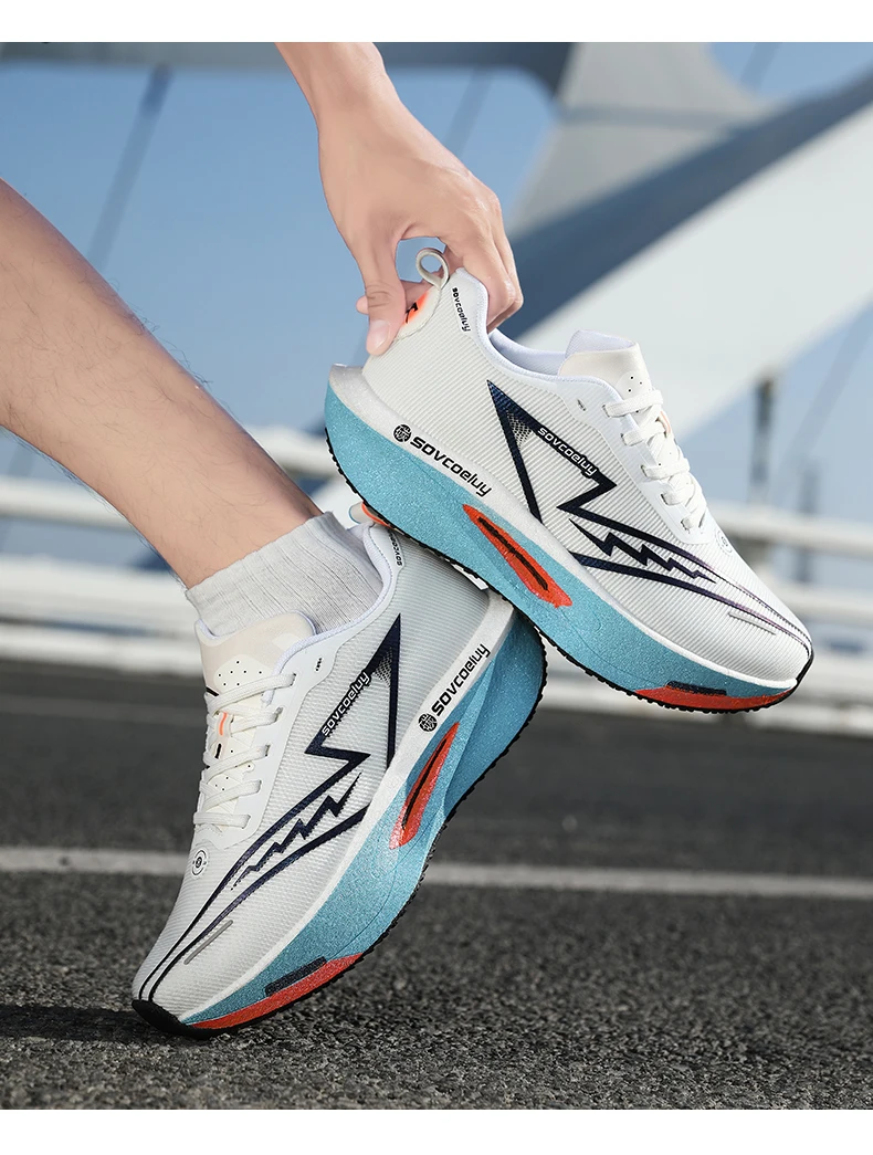 Running Shoes Carbon Board Speciality Marathon Men Sports Breathable Lightweight Women’s Comfortable Athletic Nonskid Sneakers