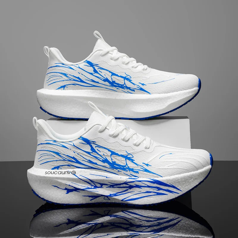 Marathon Running Shoes Men Carbon Board Speciality Sports Breathable Lightweight Women’s Comfortable Athletic Nonskid Sneakers