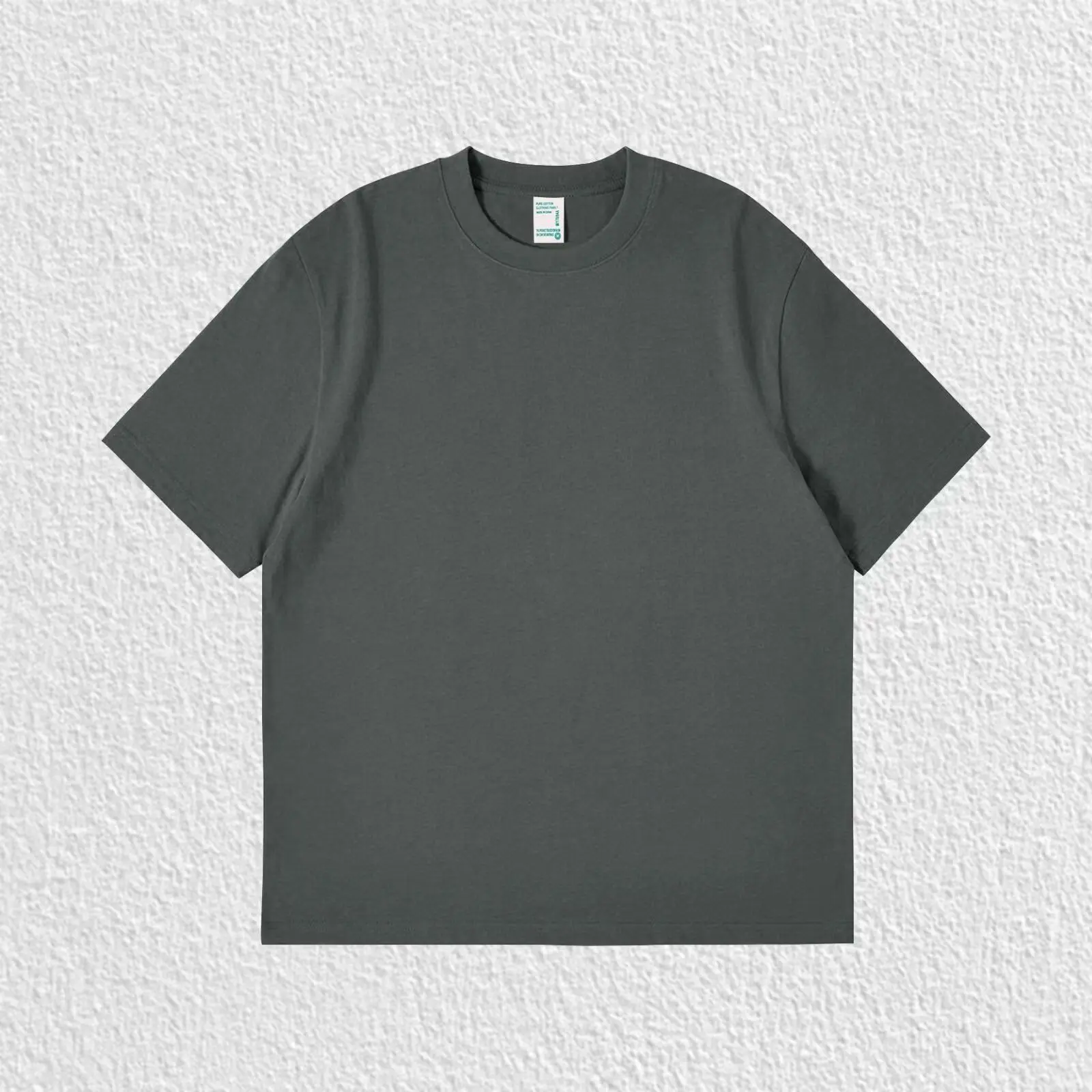 Pure White 260g Heavy T-shirt Men’s Summer Pure Cotton Short-sleeved New Men’s and Women’s Streetwear