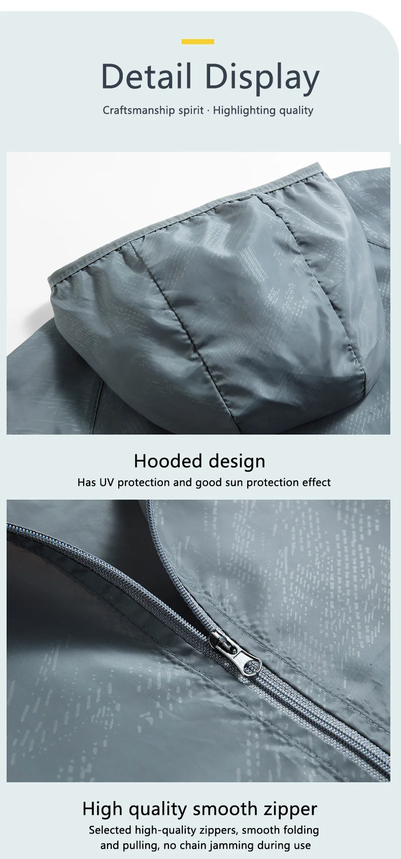 JNLN Men Women Waterproof Hiking Jacket Quick Dry Sun Protection Windbreaker Unisex Camping Climbing Outdoor Sports Rain Coat