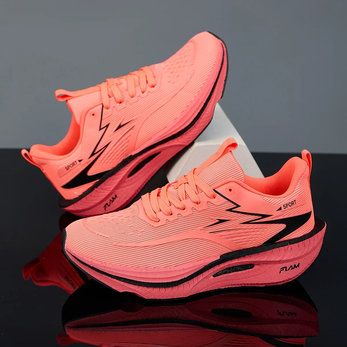 Men Sports Running Shoes Casual Marathon Breathable Lightweight Women’s Comfortable Athletic Nonskid Walking Sneakers Outdoors