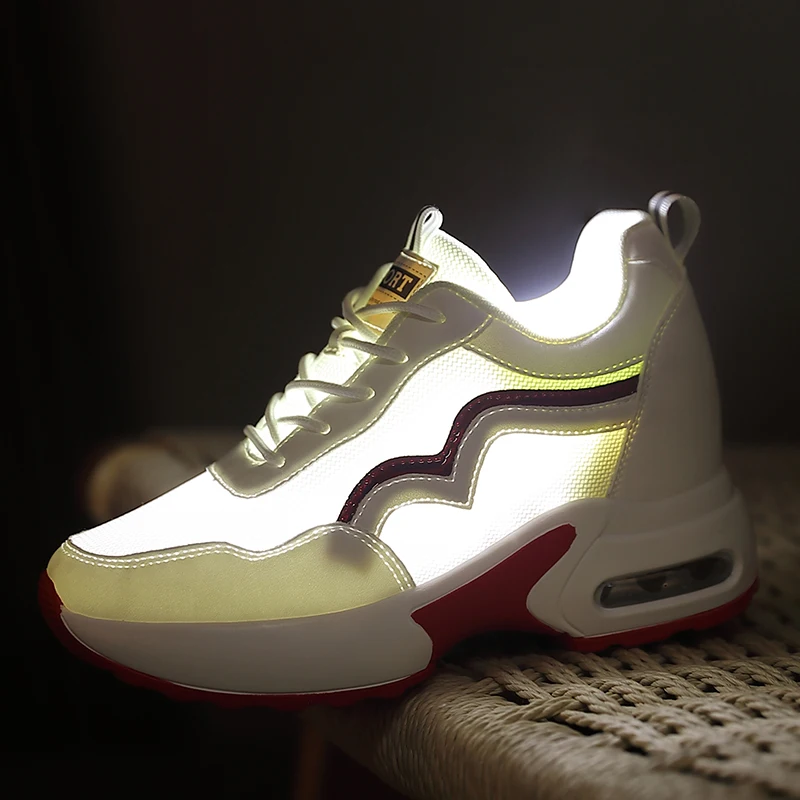 Women Air Cushion Shock Absorption Running Shoes Breathable Anti-slip Lightweight Outdoor Gym Fitness Casual Daily Wear Sneakers