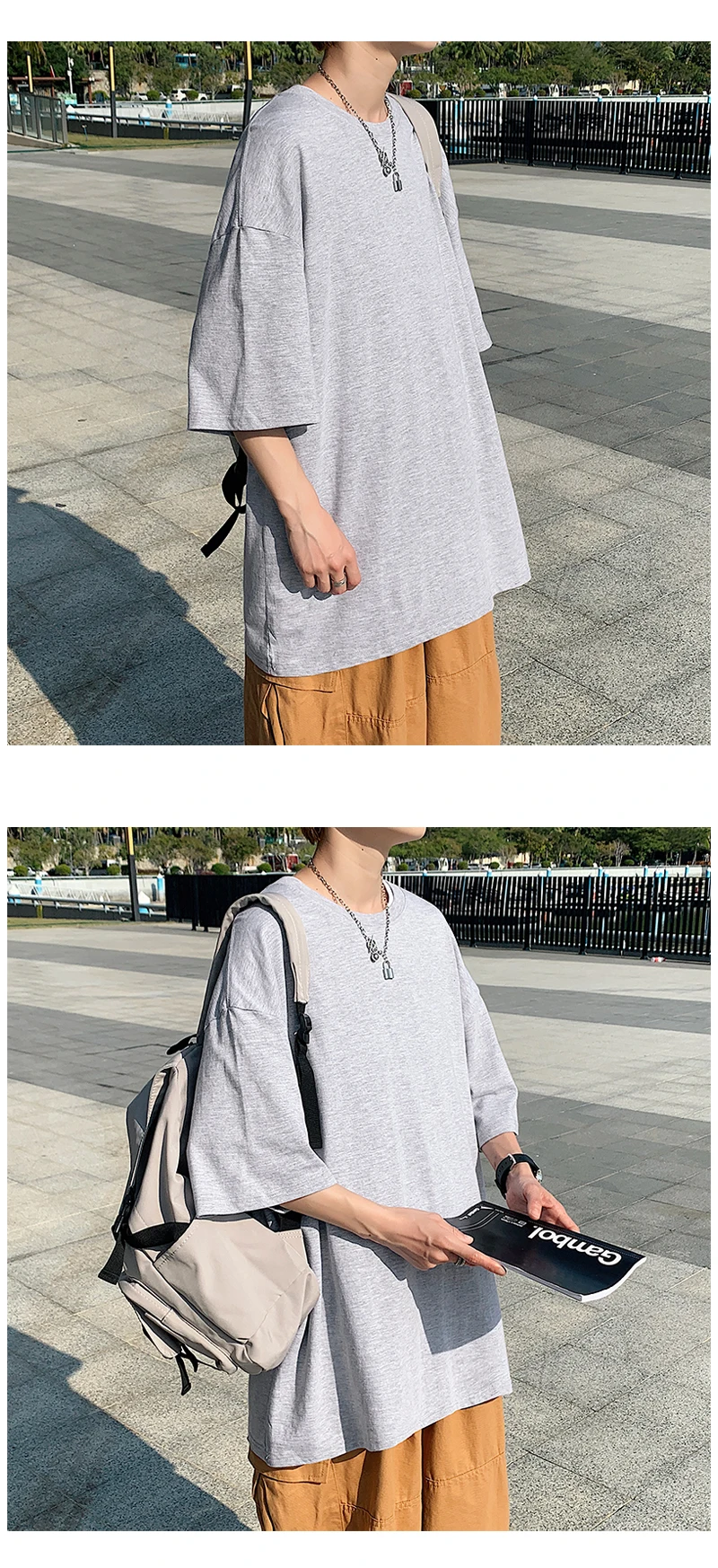 Oversized Summer Short Sleeve Men’s T Shirt New Fashion Solid Loose O-Neck T Shirts Mens Cotton Hip Hop Streetwear Top Tees 5XL
