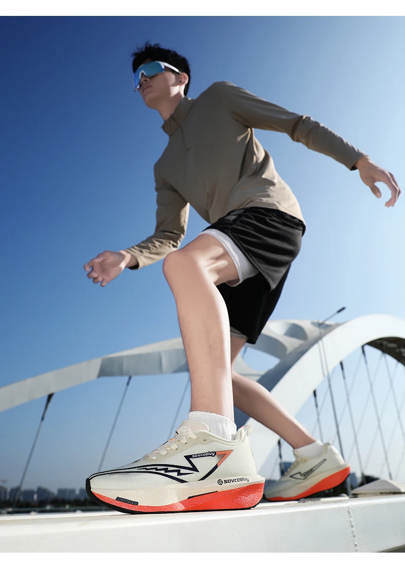 Running Shoes Carbon Board Speciality Marathon Men Sports Breathable Lightweight Women’s Comfortable Athletic Nonskid Sneakers