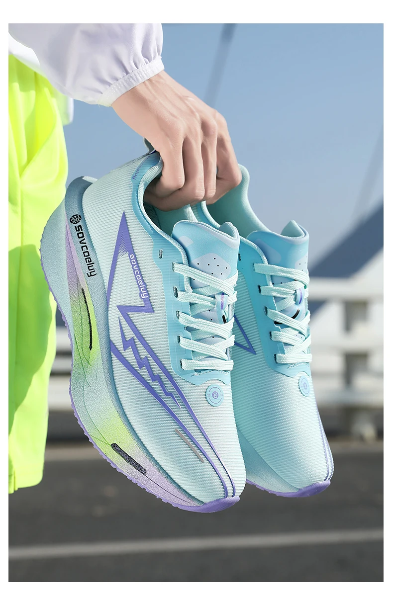 Running Shoes Carbon Board Speciality Marathon Men Sports Breathable Lightweight Women’s Comfortable Athletic Nonskid Sneakers