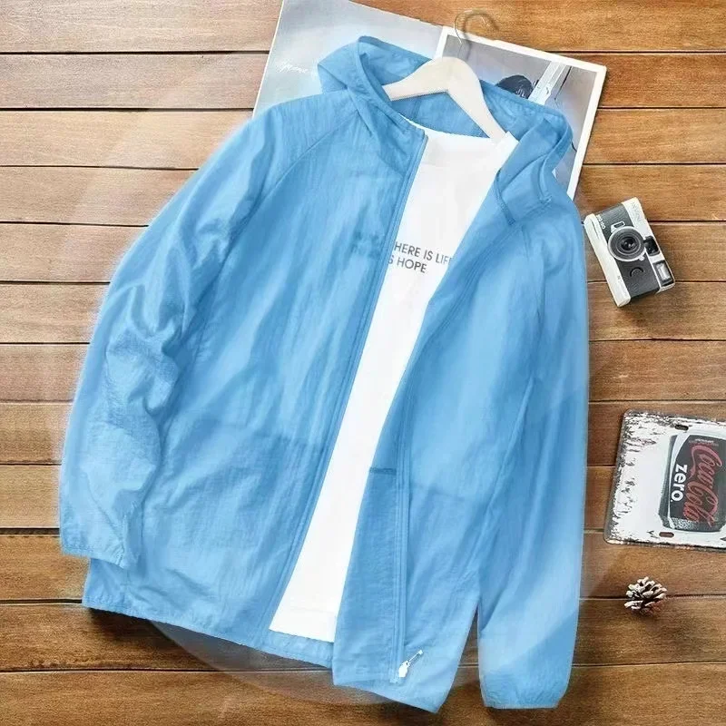 2025 Summer Men New Quick Dry Breathable Sunscreen Coat Men Women Coats for Running Hiking Traveling UV Protection Thin Jackets
