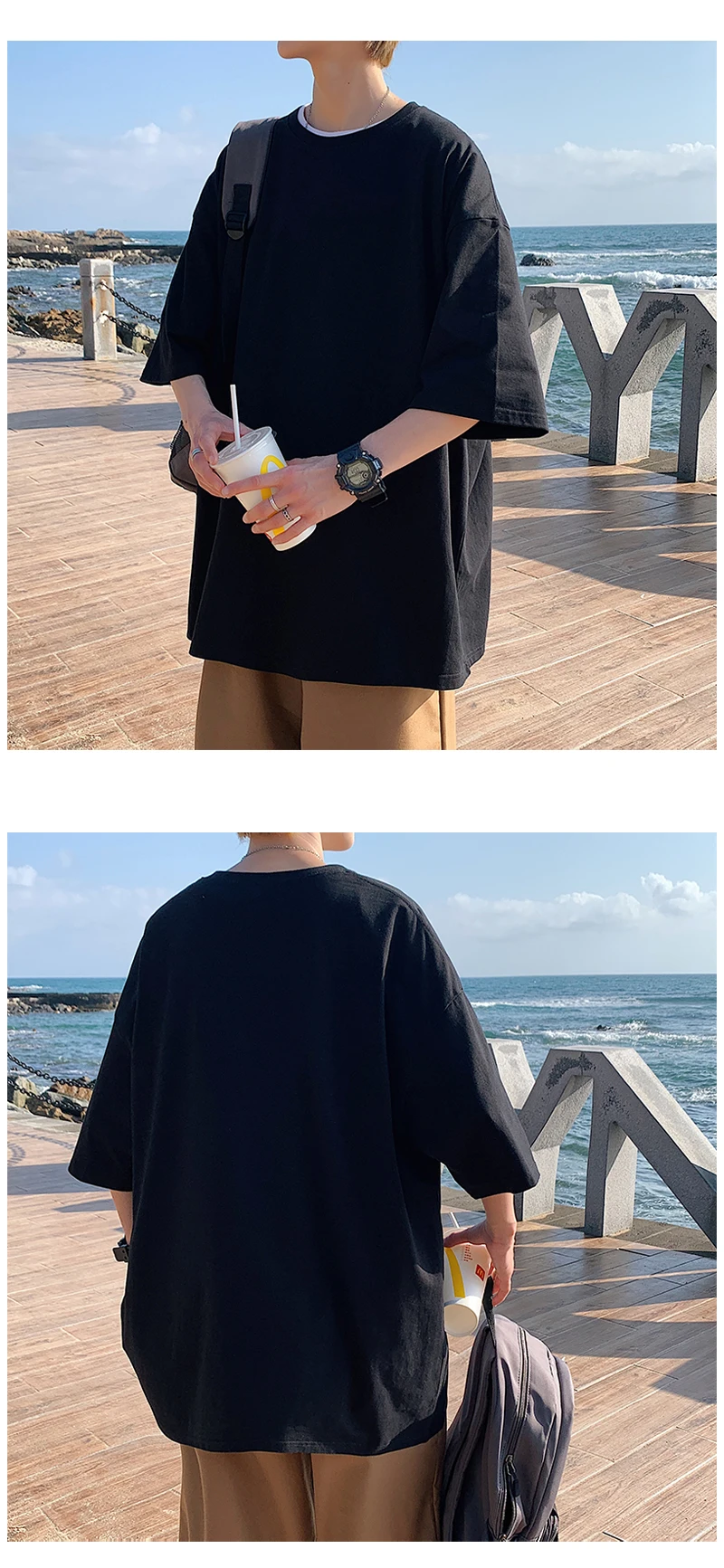 Oversized Summer Short Sleeve Men’s T Shirt New Fashion Solid Loose O-Neck T Shirts Mens Cotton Hip Hop Streetwear Top Tees 5XL
