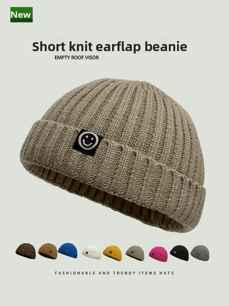 Fashion Hip Hop Beanie Knitted Hat Men Skullcap Women Winter Warm Brimless Baggy Melon Cap Cuff Docker Fisherman Beanies Hats