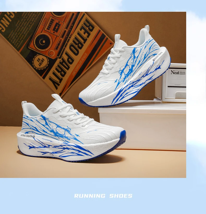 Marathon Running Shoes Men Carbon Board Speciality Sports Breathable Lightweight Women’s Comfortable Athletic Nonskid Sneakers