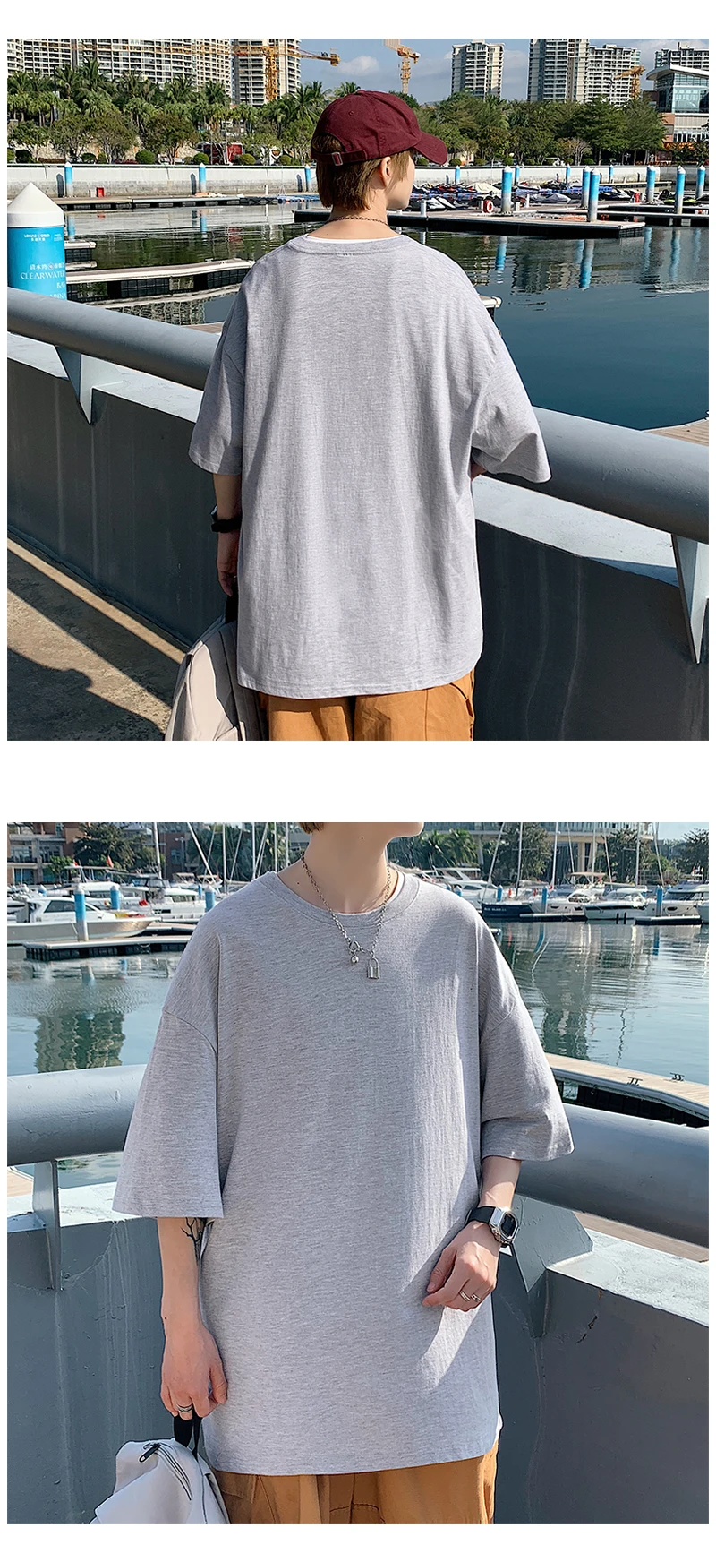 Oversized Summer Short Sleeve Men’s T Shirt New Fashion Solid Loose O-Neck T Shirts Mens Cotton Hip Hop Streetwear Top Tees 5XL
