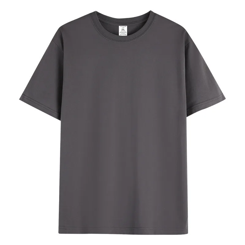 1pcs 230g Pure Cotton T-Shirt Summer Short Sleeve Tees Comfort Fashion Solid Couple’s Tops Boys Girls Casual Round Neck T Shirts