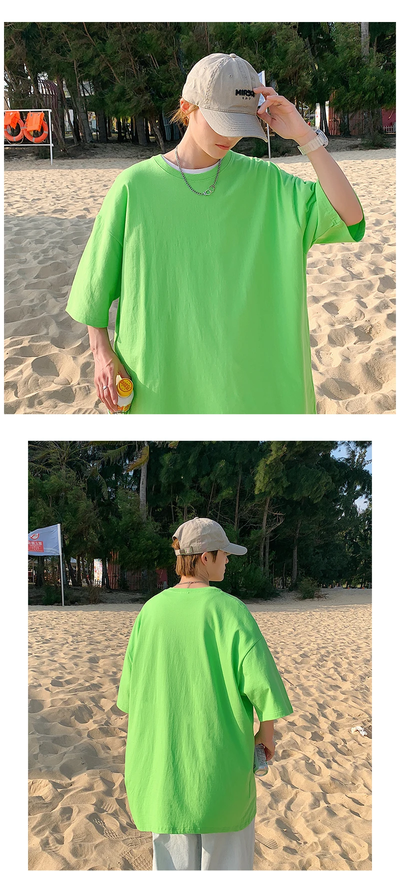 Oversized Summer Short Sleeve Men’s T Shirt New Fashion Solid Loose O-Neck T Shirts Mens Cotton Hip Hop Streetwear Top Tees 5XL