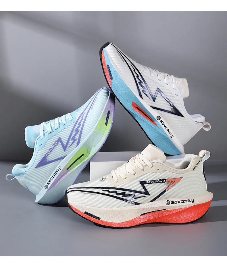 Running Shoes Carbon Board Speciality Marathon Men Sports Breathable Lightweight Women’s Comfortable Athletic Nonskid Sneakers