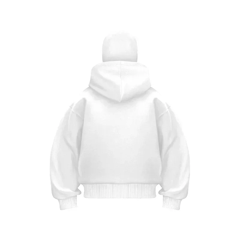 Sweatshirt with Hooded Face Mask Zipper Design Men Balaclava Zip Hoodie Autumn Winter Warm Sports Jacket Outdoor Activities