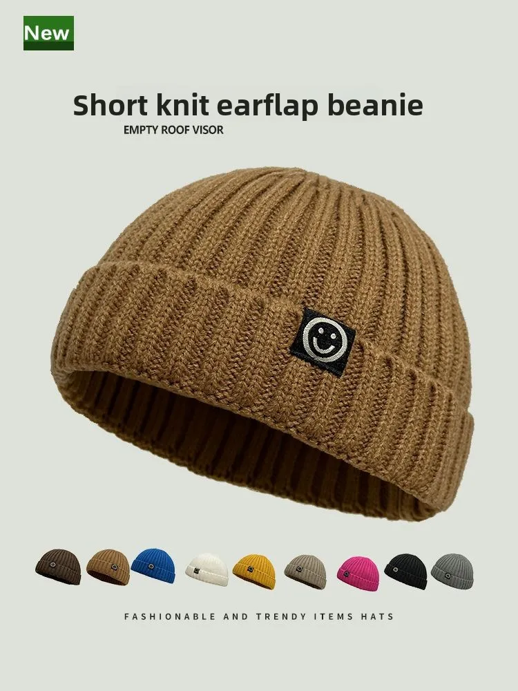 Fashion Hip Hop Beanie Knitted Hat Men Skullcap Women Winter Warm Brimless Baggy Melon Cap Cuff Docker Fisherman Beanies Hats