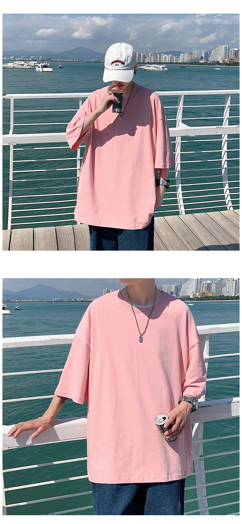 Oversized Summer Short Sleeve Men’s T Shirt New Fashion Solid Loose O-Neck T Shirts Mens Cotton Hip Hop Streetwear Top Tees 5XL