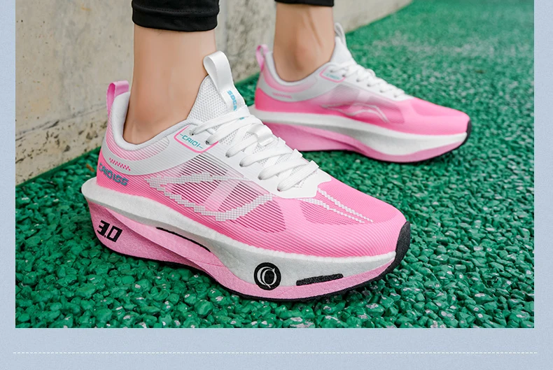 Running Shoes Carbon Board Speciality Marathon Men Sports Breathable Lightweight Women’s Comfortable Athletic Nonskid Sneakers