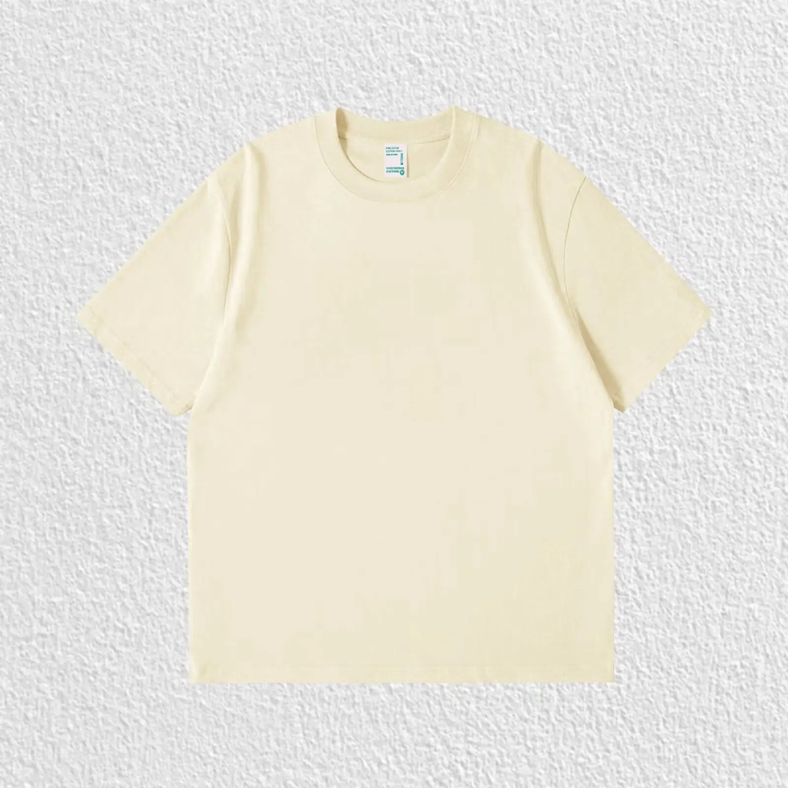 Pure White 260g Heavy T-shirt Men’s Summer Pure Cotton Short-sleeved New Men’s and Women’s Streetwear