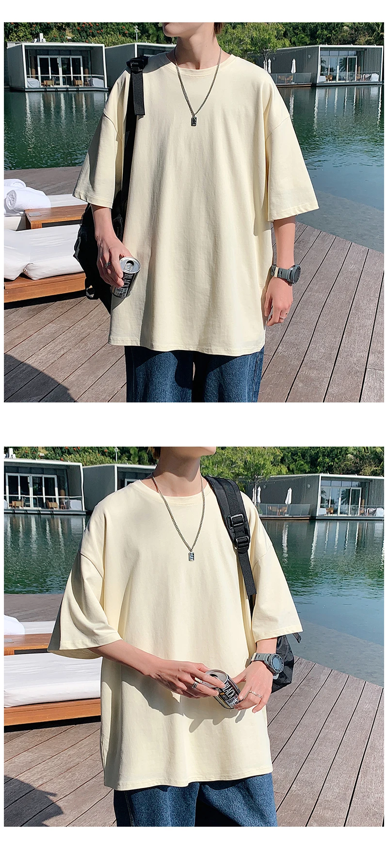Oversized Summer Short Sleeve Men’s T Shirt New Fashion Solid Loose O-Neck T Shirts Mens Cotton Hip Hop Streetwear Top Tees 5XL